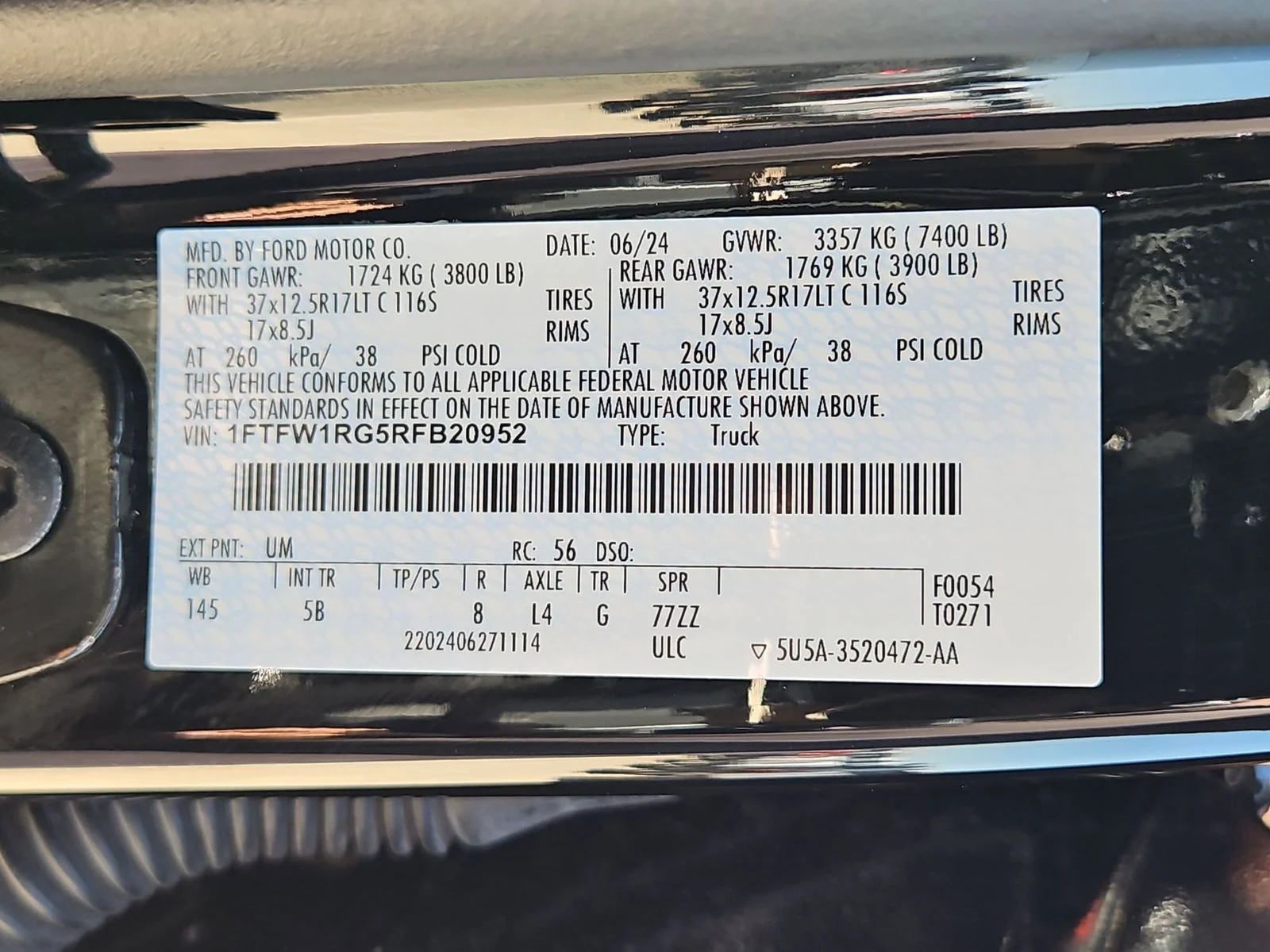 Certified Used 2024 Black Metallic Ford Raptor image 30