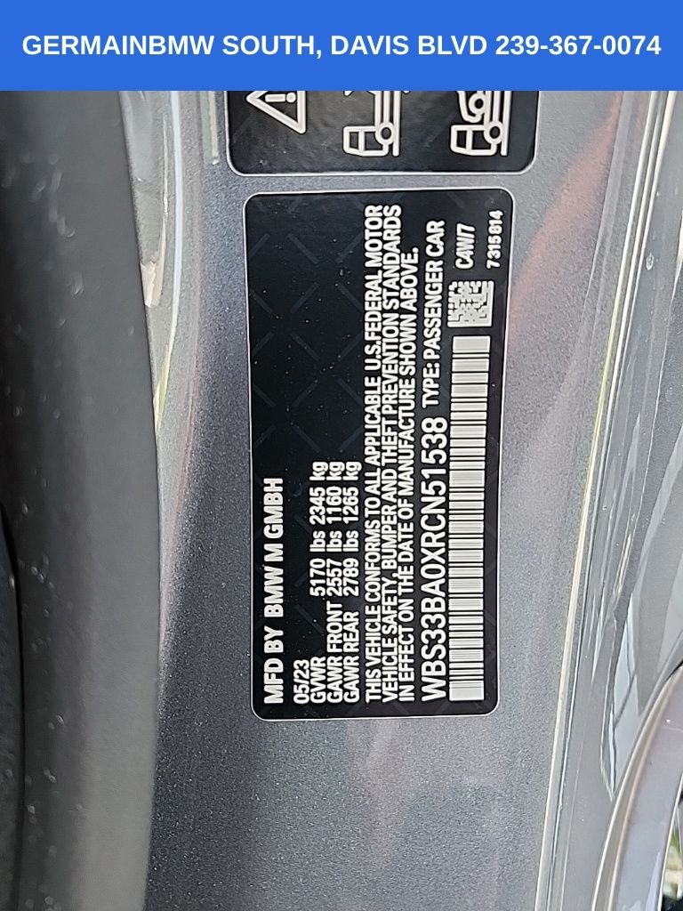 Certified Used 2024 Gray Metallic BMW Competition image 23