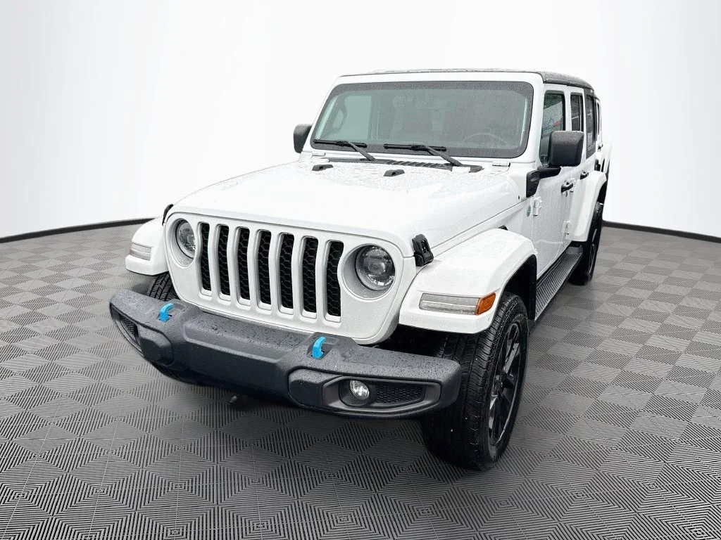 Used 2023 White Jeep Sahara 4xe image 2