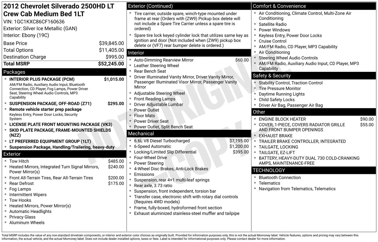 Used 2012 Silver Chevrolet LT image 67