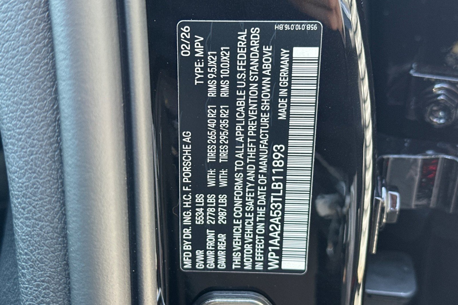New 2026 Jet Black Metallic Porsche AWD image 29