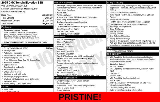 Used 2025 Black GMC Elevation image 14