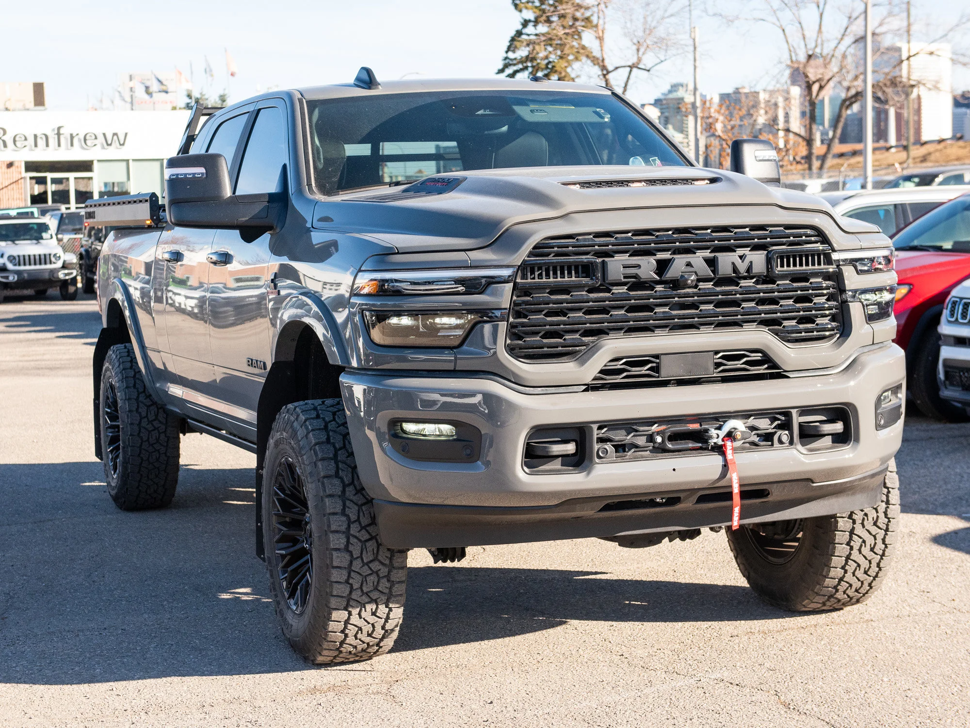 Used 2026 Grey RAM Limited* Mega Cab, 5 Inch Lift, 37s, Winch, Limitless Sled Deck image 12
