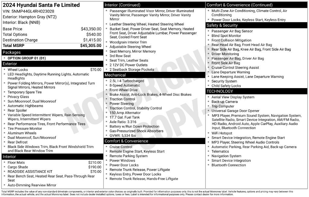 Used 2024 Hampton Gray Hyundai Limited image 5