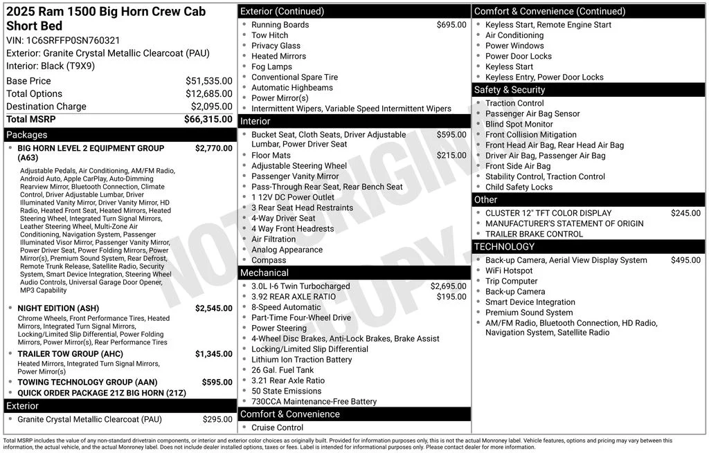 Used 2025 Gray Ram Big Horn/Lone Star image 9