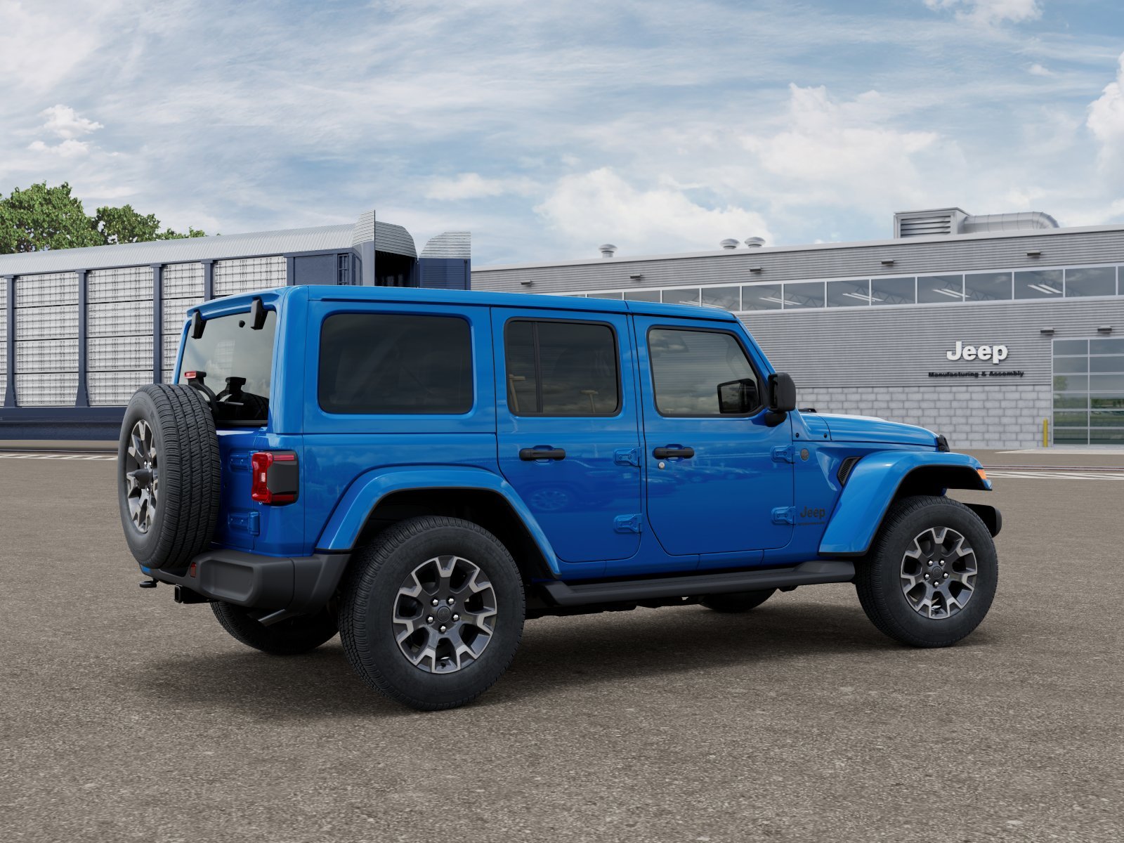 New 2026 Hydro Blue Pearl-Coat Exterior Paint Jeep Sahara image 2