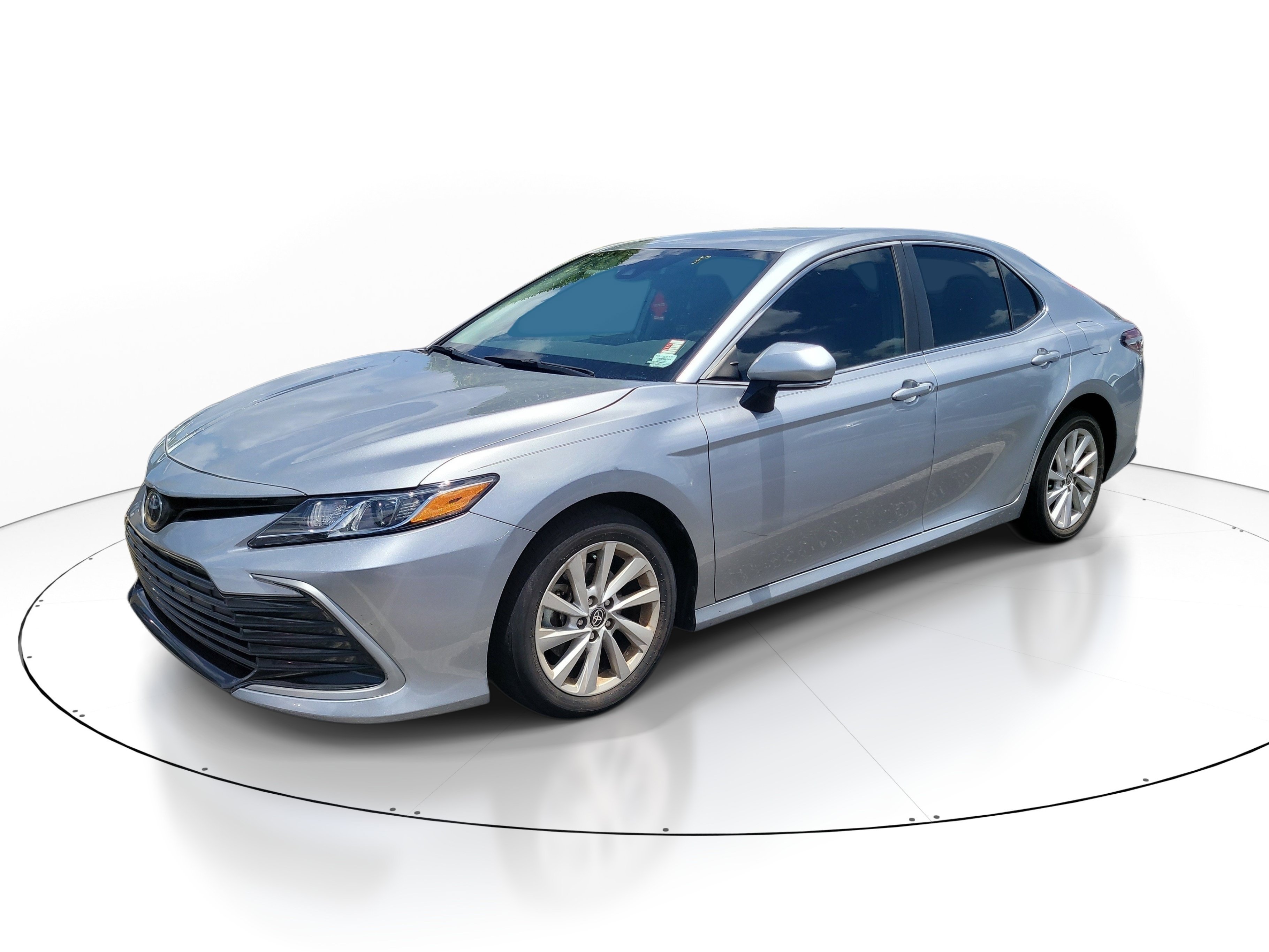 Used 2024 Celestial Silver Metallic Toyota LE image 3