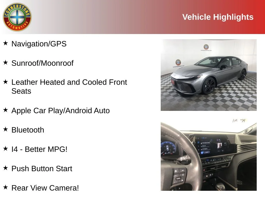 Used 2025 Toyota Camry XSE with VIN 4T1DBADK9SU503076 for sale in Elk River, Minnesota