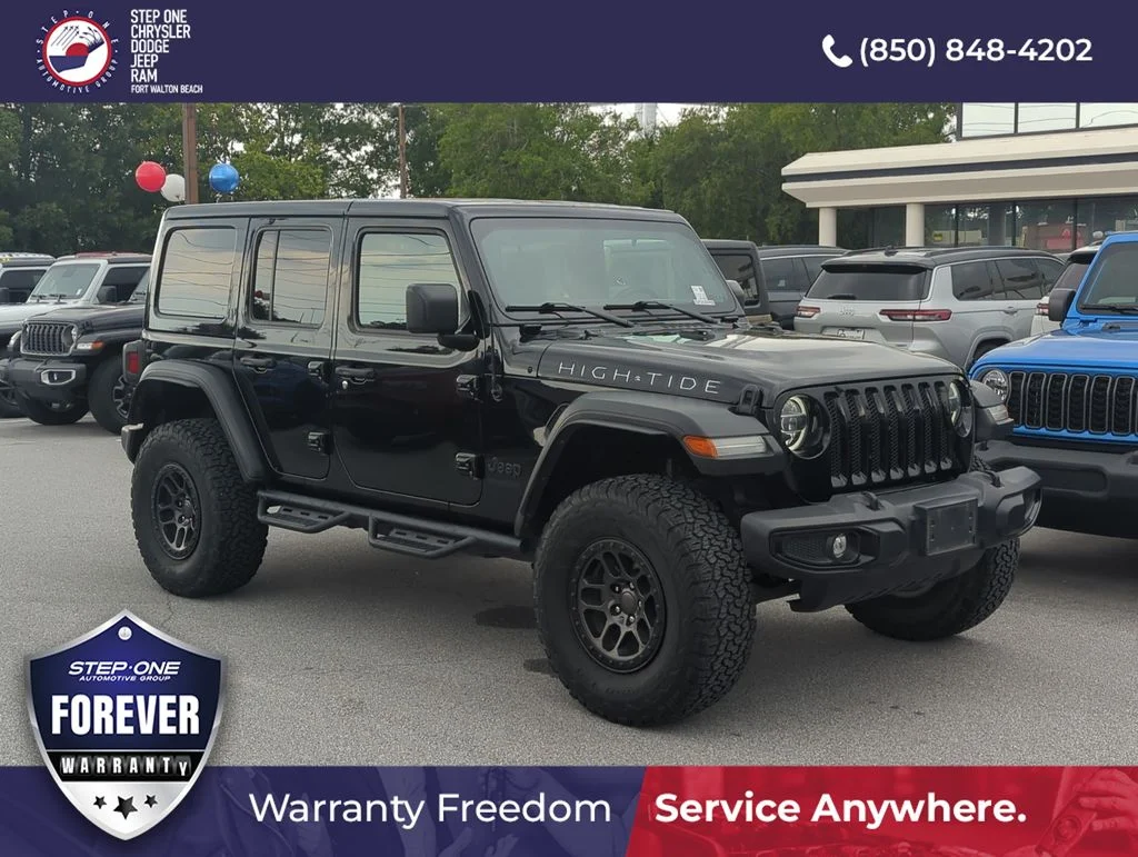 Used 2022 Black Jeep Unlimited High Tide image 8