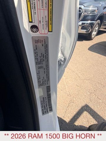 New 2026 Bright White Clear-Coat Exterior Paint RAM Big Horn/Lone Star image 20