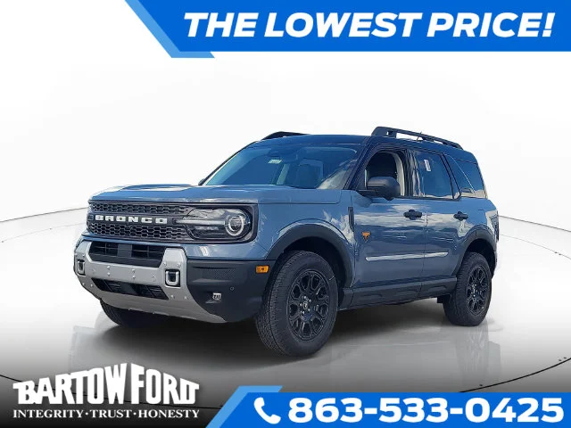 New 2026 Azure Gray Metallic Ford Badlands image 1