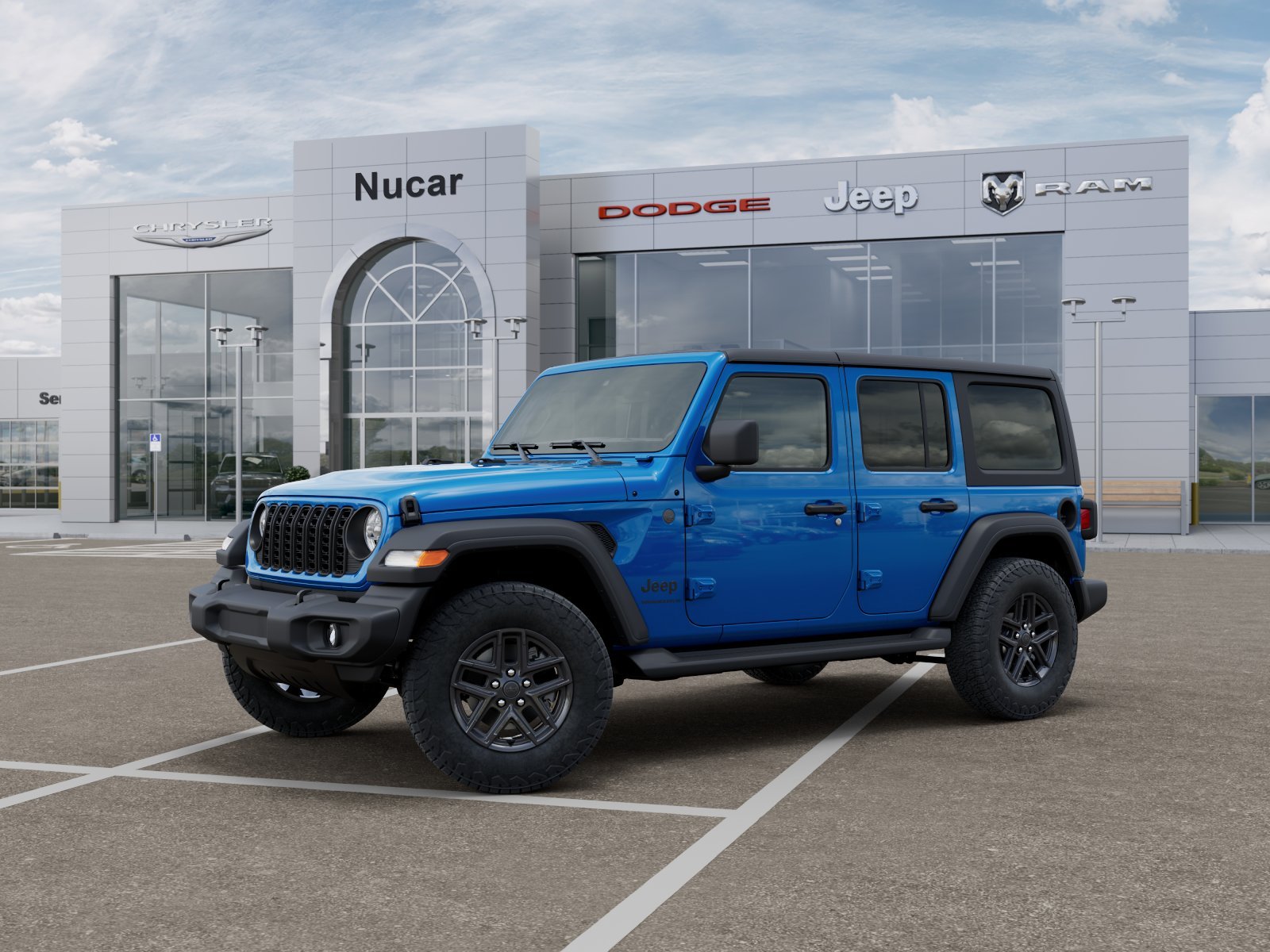 New 2026 Hydro Blue Pearl-Coat Exterior Paint Jeep Sport S image 3