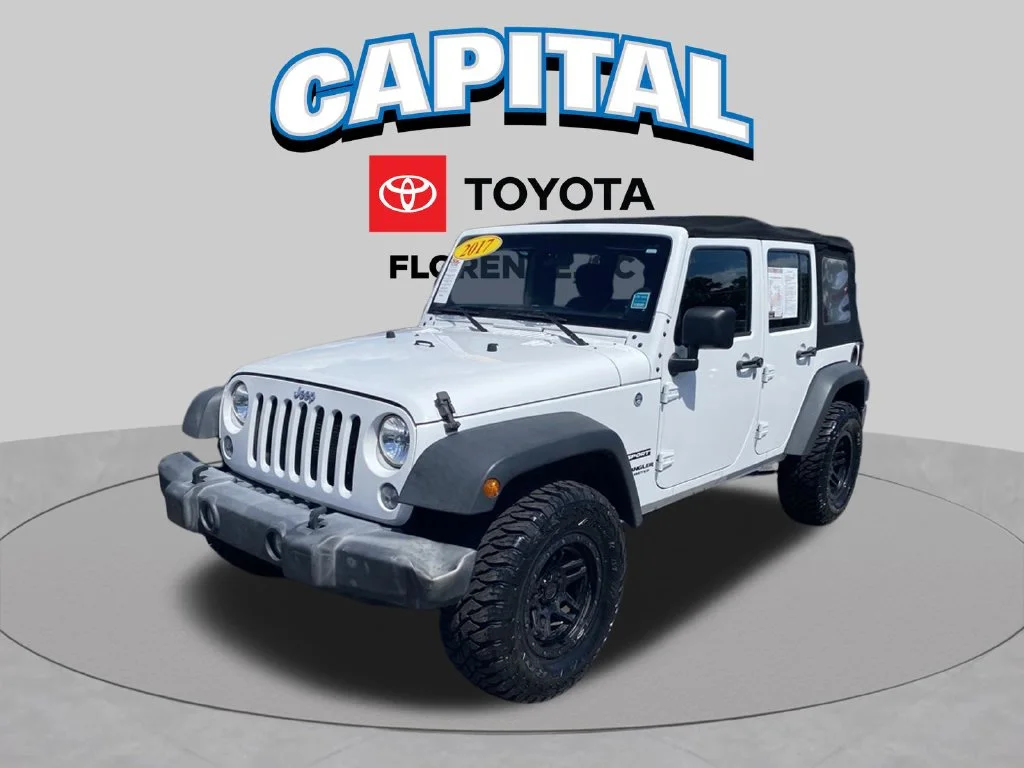 Used 2017 White Jeep Unlimited Sport image 2