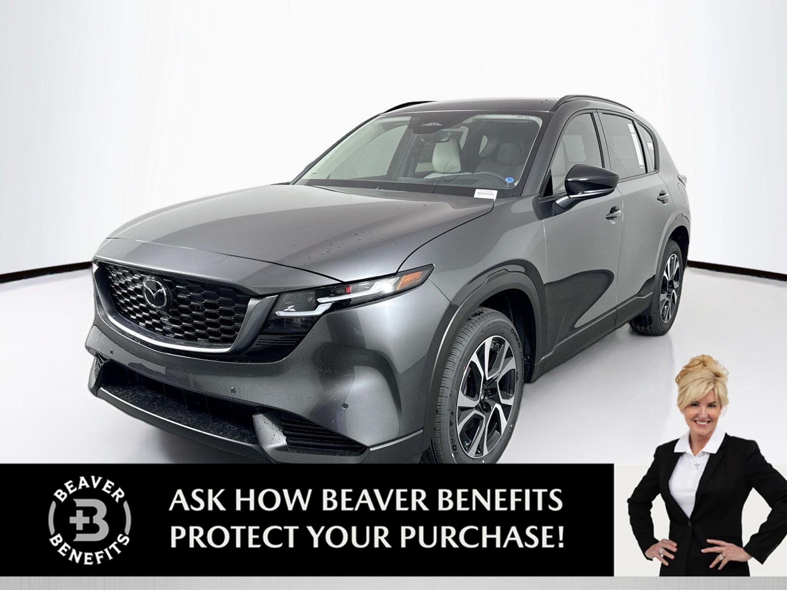 New 2026 Machine Gray Metallic Mazda 2.5 S Preferred AWD image 1