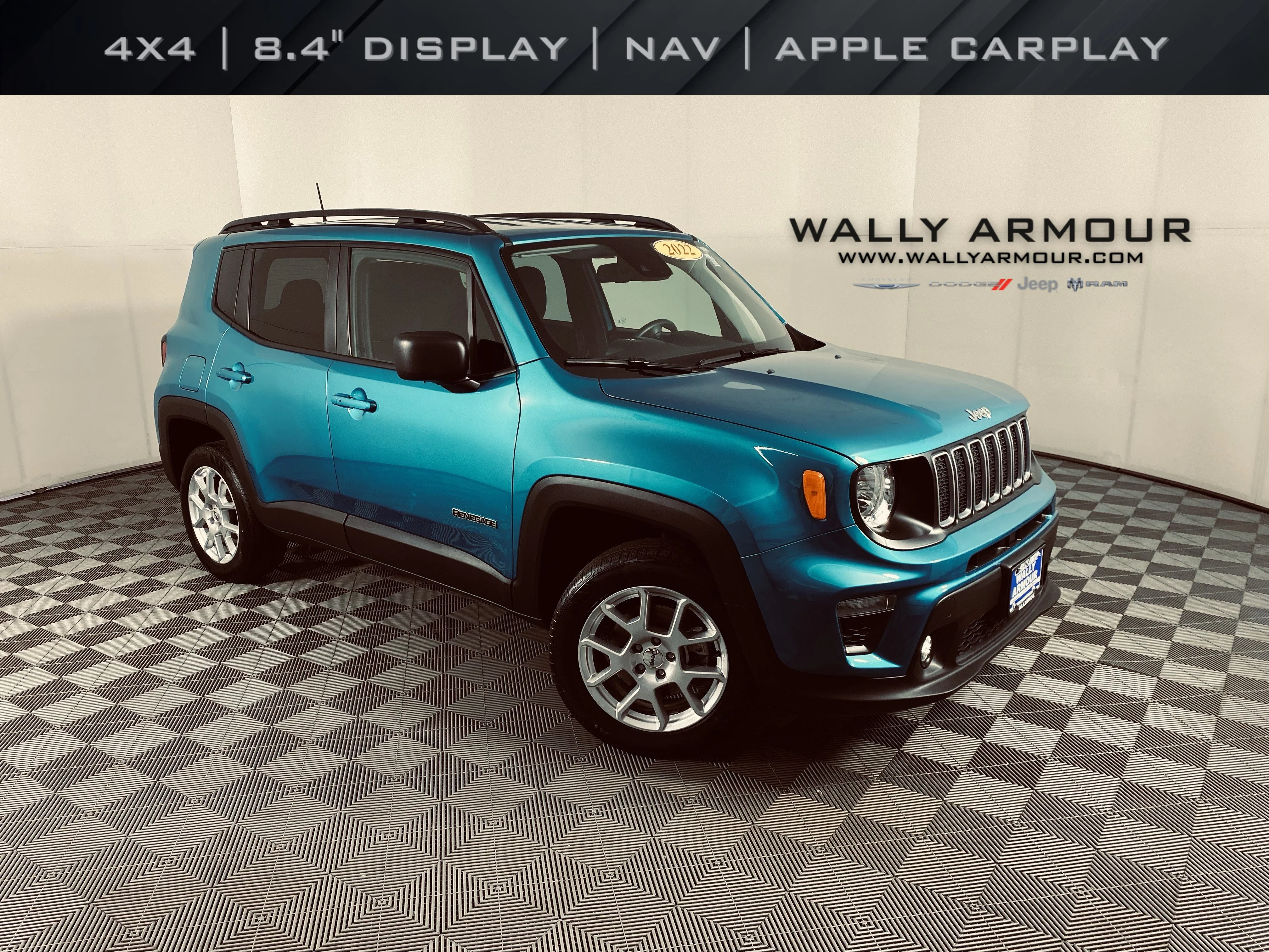 Used 2022 Bikini Metallic Clearcoat Jeep Latitude image 1