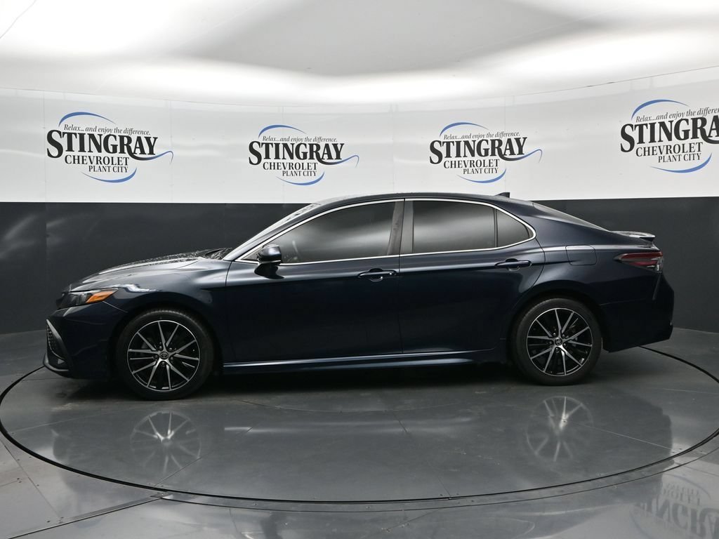 Used 2021 Blue Toyota SE image 4