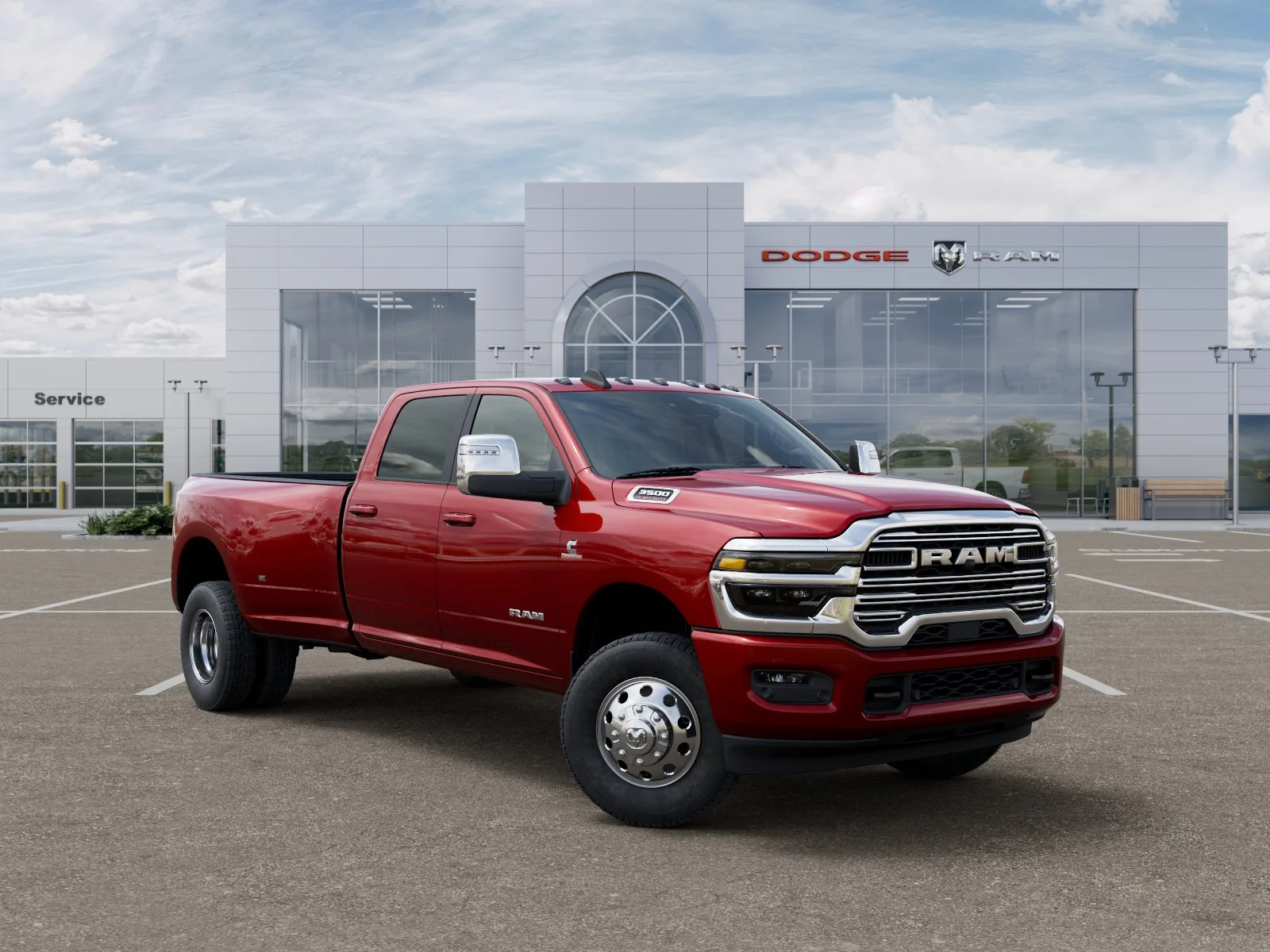 New 2026 Molten Red Pearl-Coat Exterior Paint RAM Laramie image 32