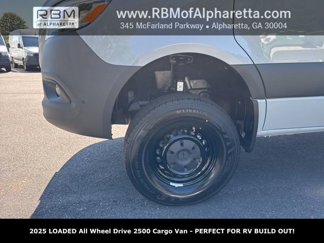 New 2025 Silver Gray Mercedes-Benz 2500 High Roof All Wheel Drive with 144 Wheel Base image 10