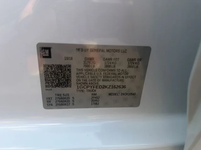 Used 2019 White Chevrolet LT Trail Boss image 35