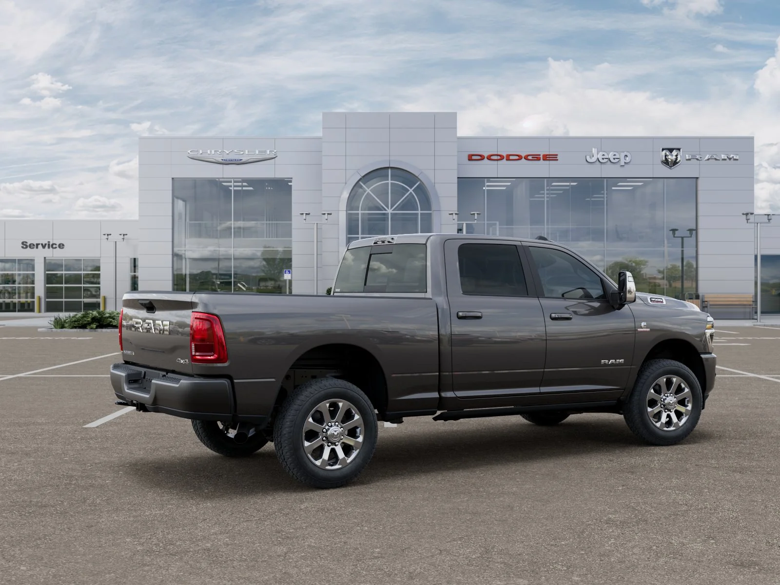 New 2026 Granite Crystal Metallic Clear-Coat Exterior Paint RAM Laramie image 34
