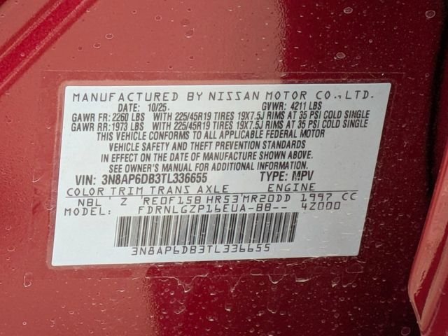 New 2026 Scarlet Ember Tintcoat Nissan SR image 28