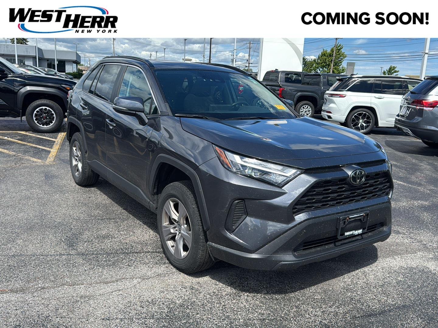 Used 2022 Magnetic Gray Metallic Toyota XLE image 1
