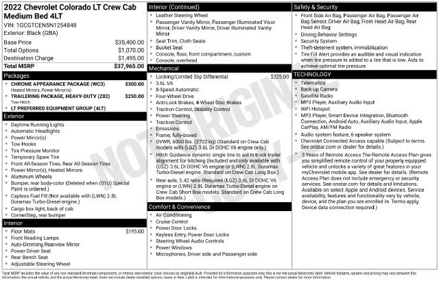 Used 2022 BLACK Chevrolet 4WD LT image 42