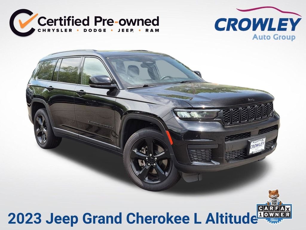 Certified Used 2023 Black Jeep Altitude image 1