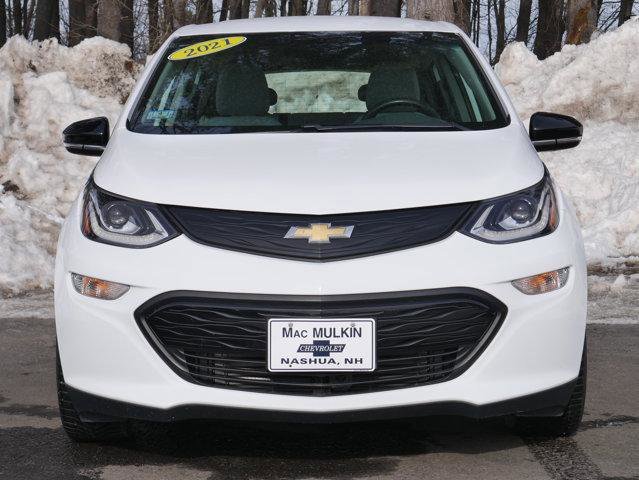 Used 2021 Chevrolet Bolt EV LT with VIN 1G1FY6S07M4100512 for sale in Nashua, NH