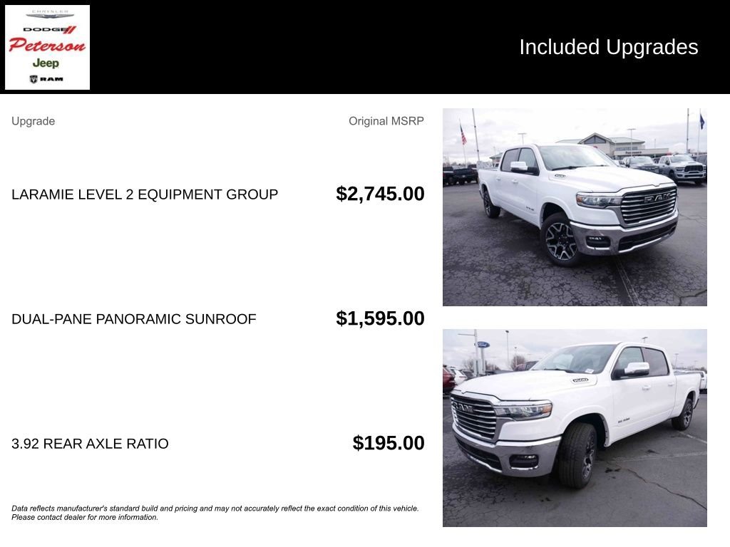 New 2026 Bright White Clear-Coat Exterior Paint RAM LARAMIE image 13