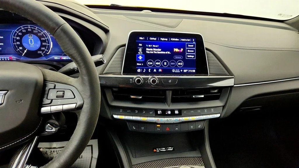 Used 2024 Cyber Yellow Metallic Cadillac 4dr Sedan Blackwing w/ High End Leather Seating & Technology Pkg image 17
