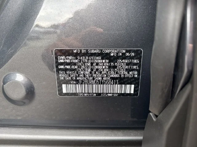 New 2026 Magnetite Gray Metallic Subaru Wilderness image 20