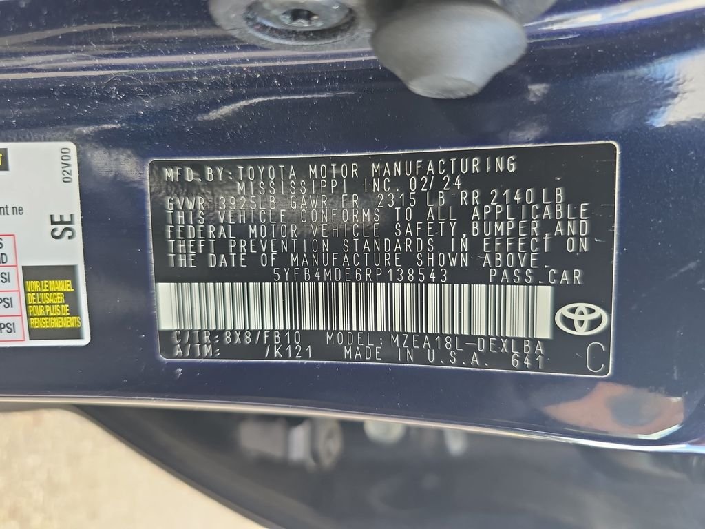 Certified Used 2024 Blue Toyota LE image 38
