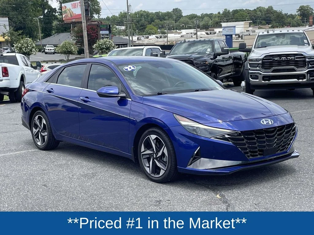 Used 2022 Blue Hyundai Limited image 2