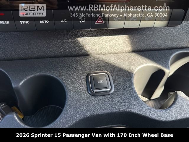 New 2026 Obsidian Black Metallic Mercedes-Benz 170 Wheel Base 15 Passenger image 23