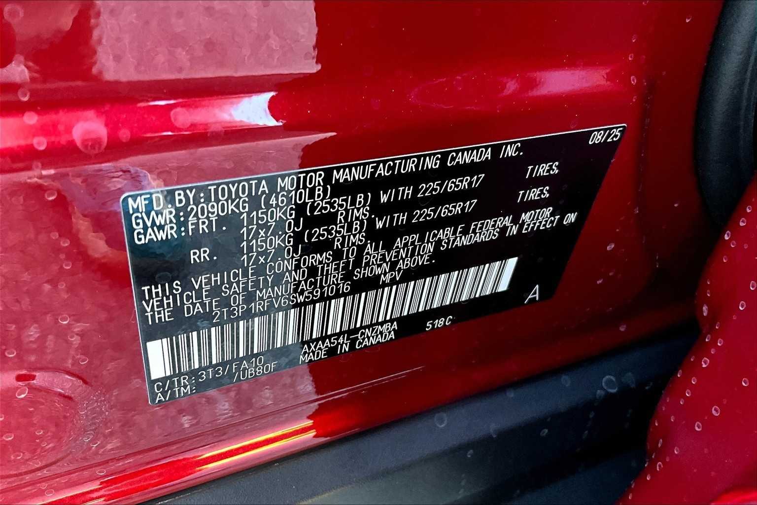 Used 2025 Ruby Flare Pearl Toyota XLE image 18