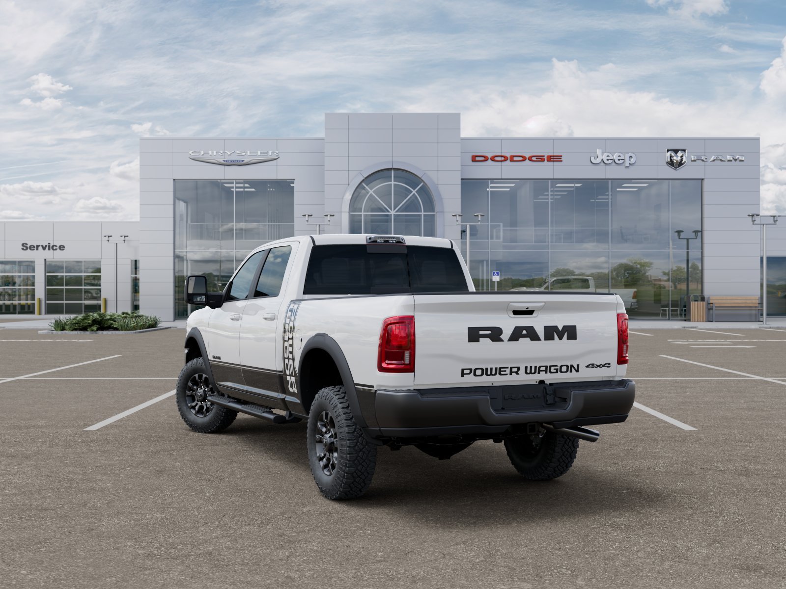 New 2026 Bright White Clear-Coat Exterior Paint RAM Power Wagon image 44