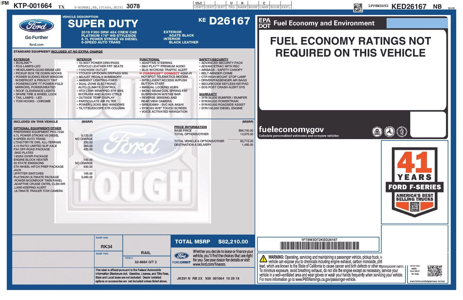 Used 2019 Black Ford Platinum image 32