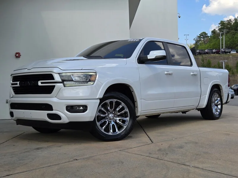 Used 2020 Ivory White RAM LARAMIE 4X2 CREW CAB 5