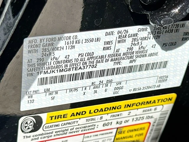 New 2026 Black Ford Platinum image 20