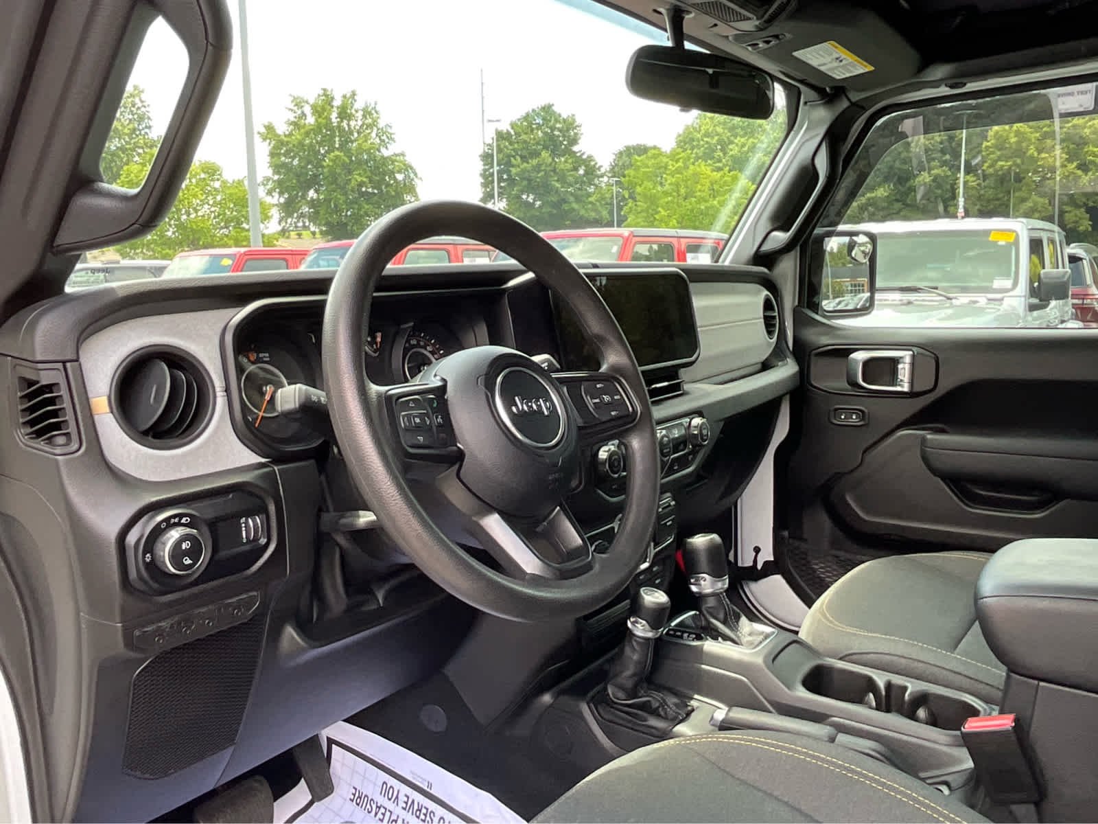 Used 2025 Bright White Clearcoat Jeep Sport image 16