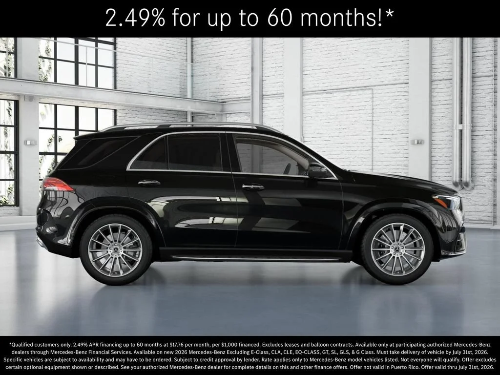 New 2026 Obsidian Black Metallic Mercedes-Benz GLE 450 image 2