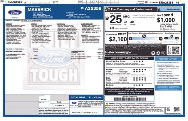 Used 2025 White Ford XLT image 21