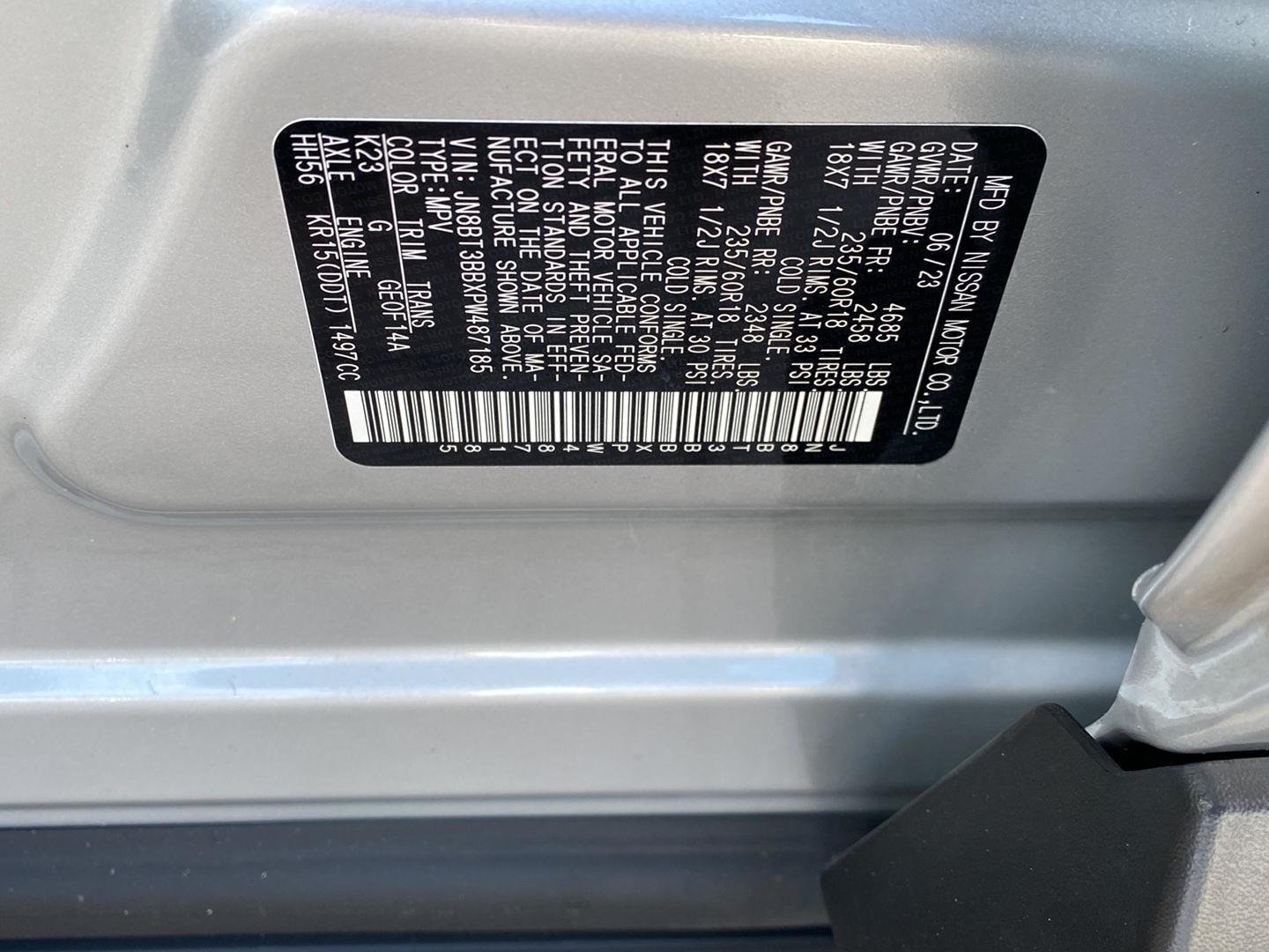 Certified Used 2023 Brilliant Silver Metallic Nissan SV image 16