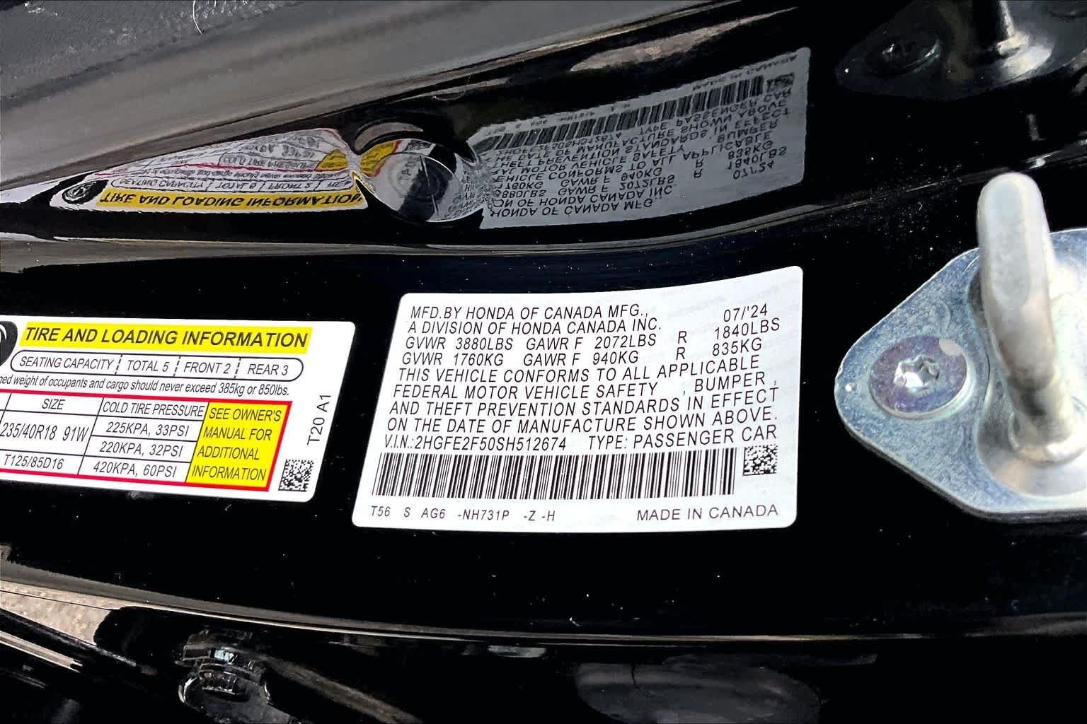 Used 2023 Crystal Black Pearl Honda Sport image 35