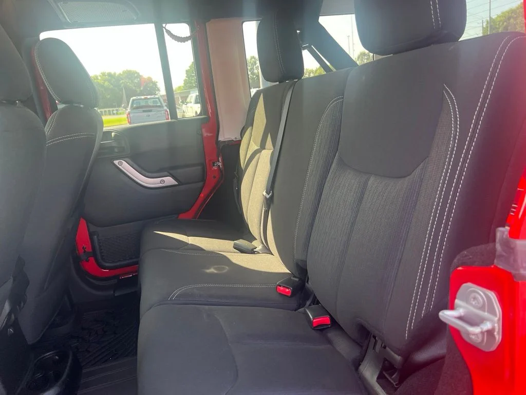 Used 2017 Firecracker Red Clearcoat Jeep Unlimited Sahara image 7
