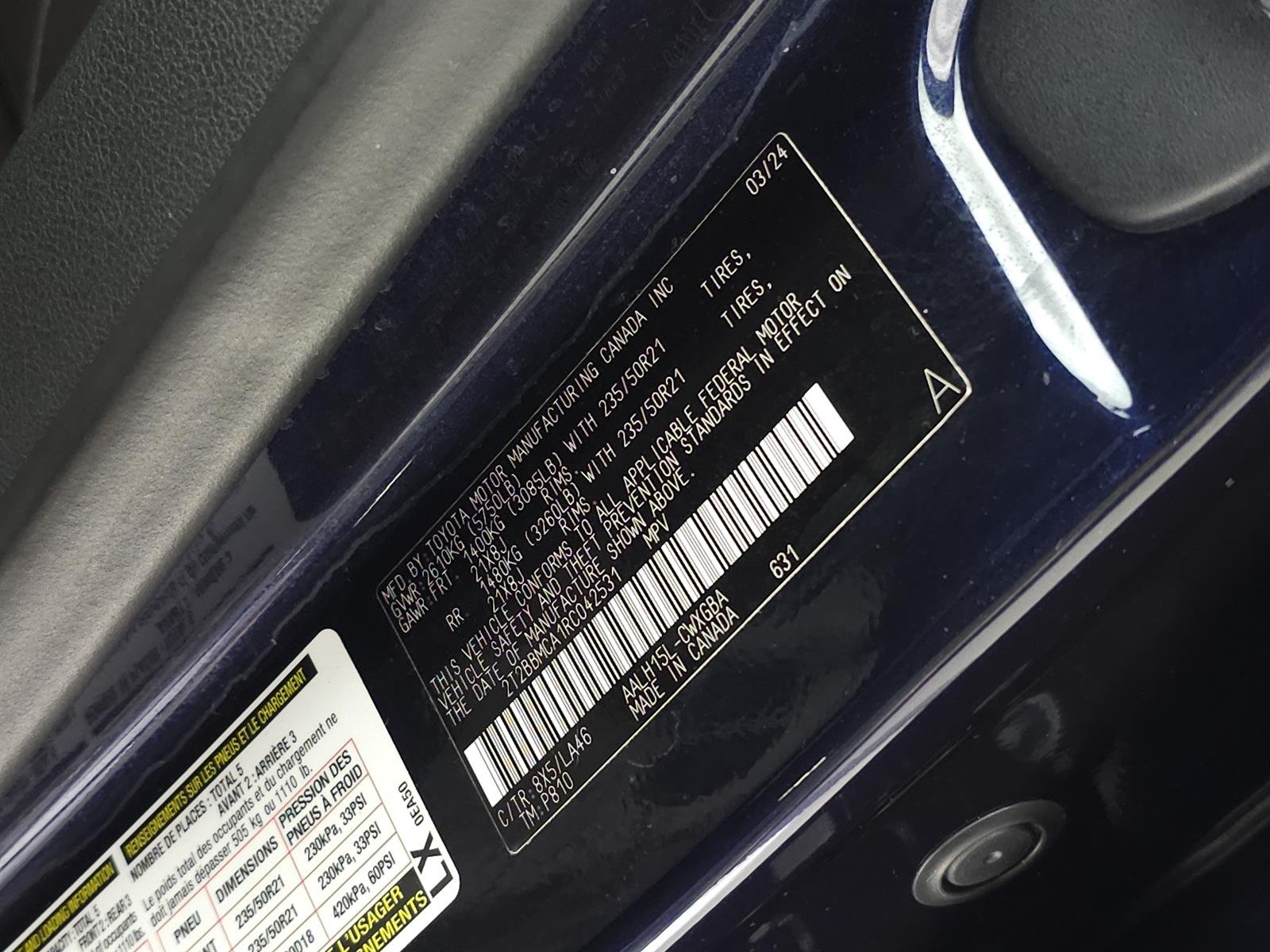 Certified Used 2024 Blue Lexus RX 350H image 41