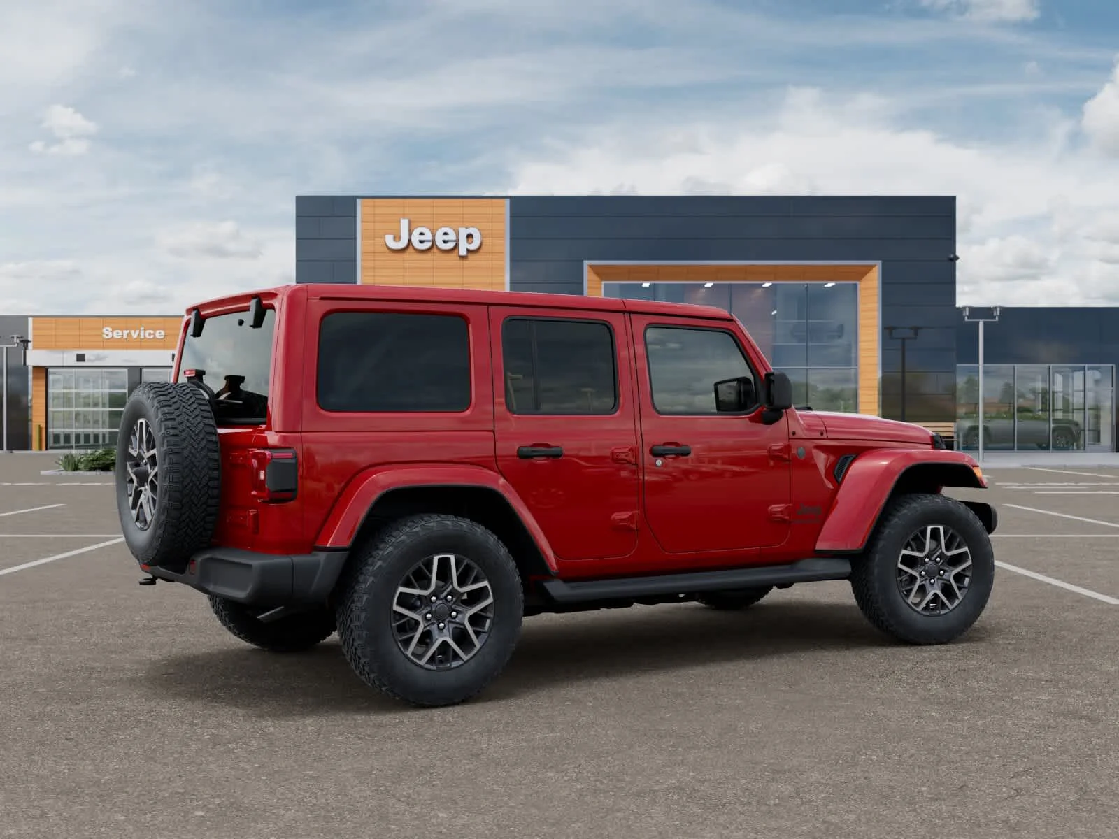 New 2026 Firecracker Red Clearcoat Jeep Sahara image 4