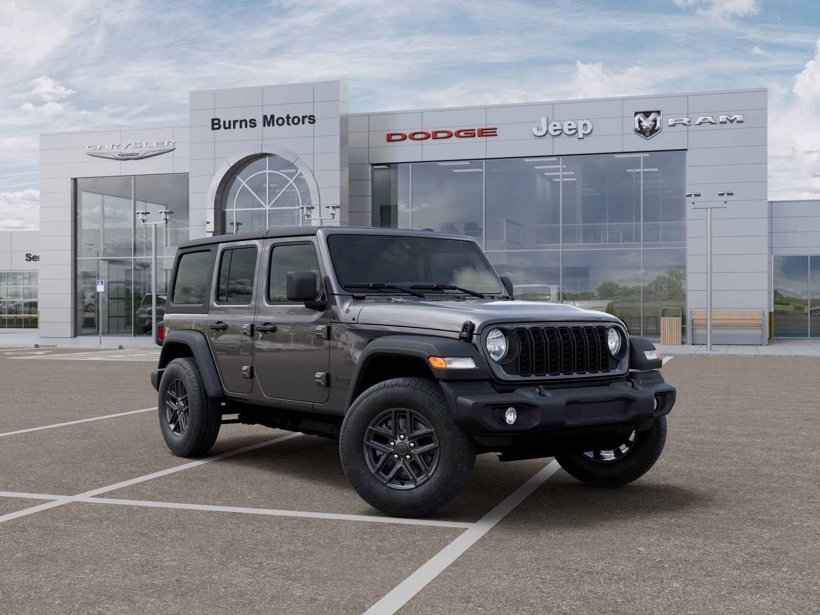 New 2026 Granite Crystal Metallic Clear-Coat Exterior Paint Jeep Sport 4-Door image 5