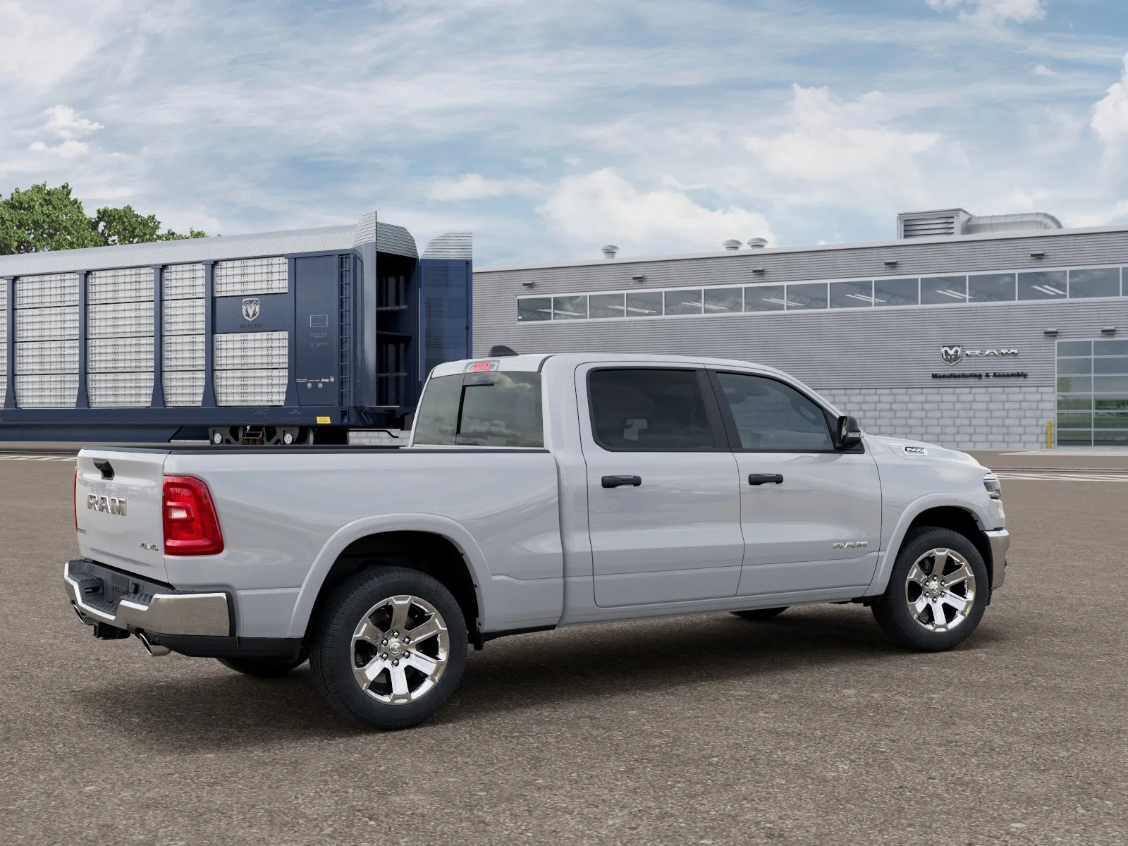 New 2026 Bright White Clear-Coat Exterior Paint RAM Big Horn/Lone Star image 2